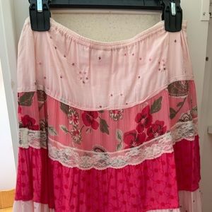 Limited too light pink long skirt